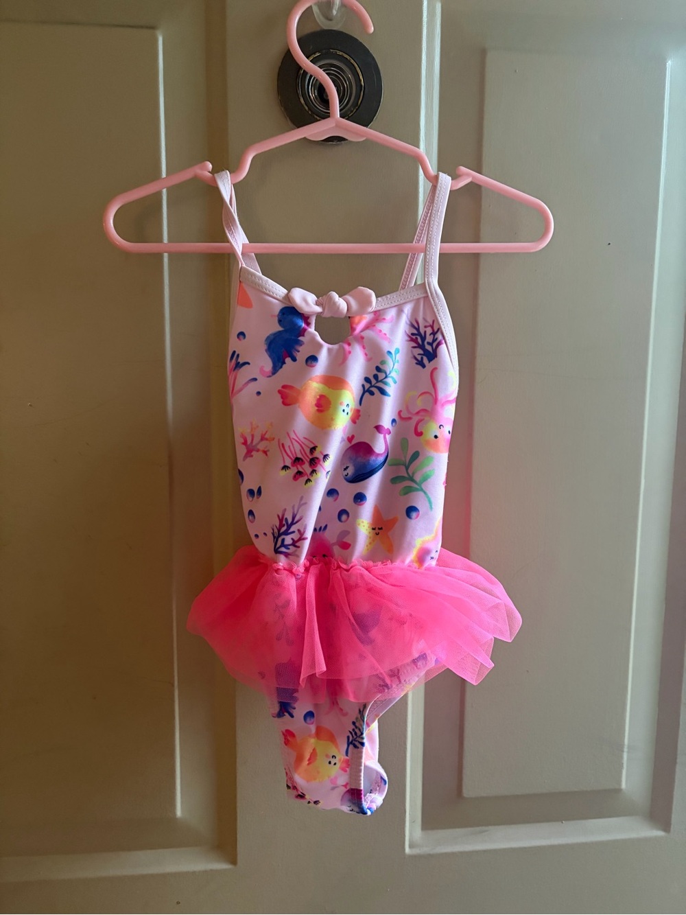 wonder nation Pink Mermaid Print Tutu Leotard